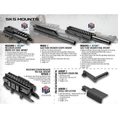 Sks Gas Tube - Weaver Scope Mount - Mounting Systems - Ncstar - Colonel Mustard