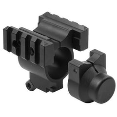 Weaver Rails & Bayonet Mount - Mossberg 500 Shotgun - Mounting Systems - Ncstar - Colonel Mustard