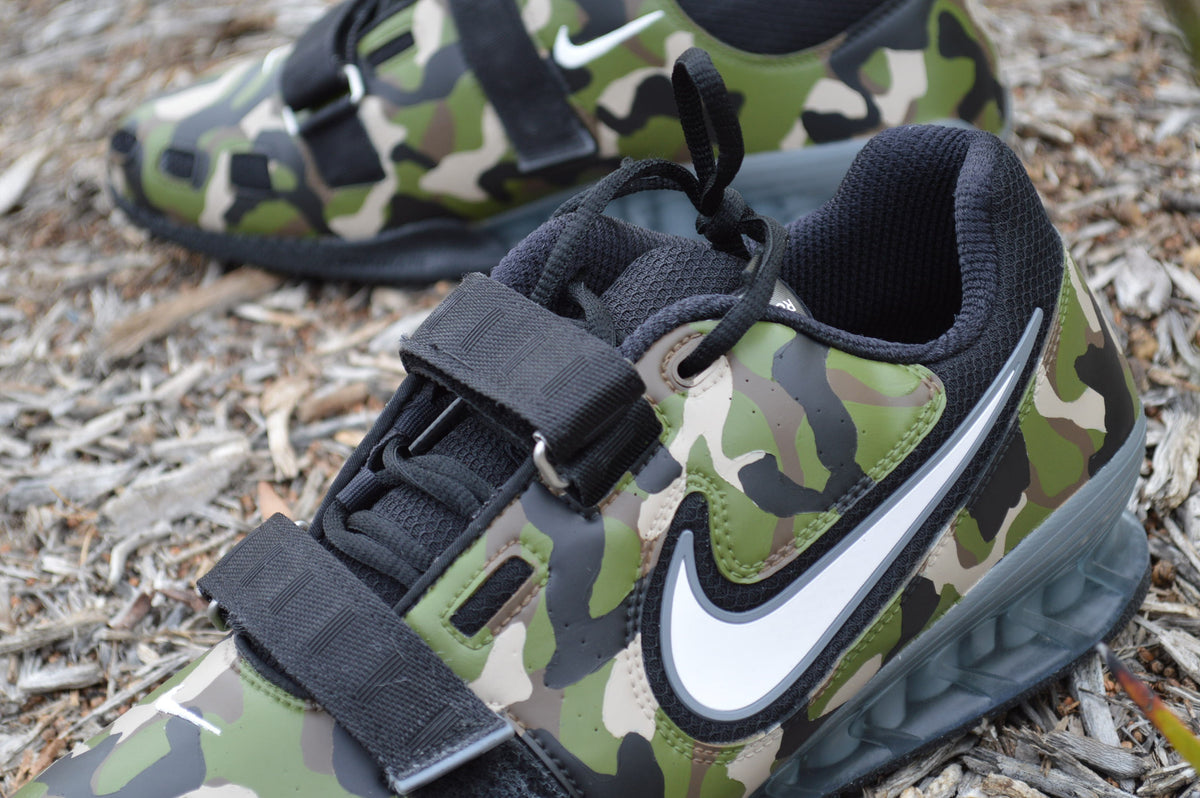 Custom Painted Nike 2 - Camo Weightlifting Shoes – B Shoes