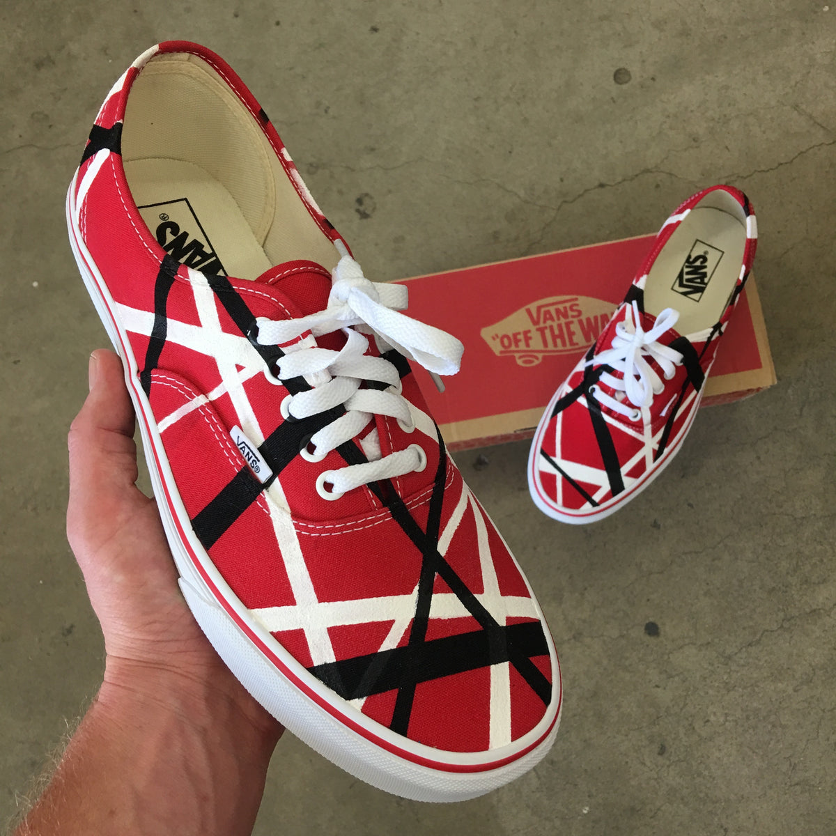 Van Halen's Iconic Frankenstrat Guitar Inspired Vans – B Street Shoes