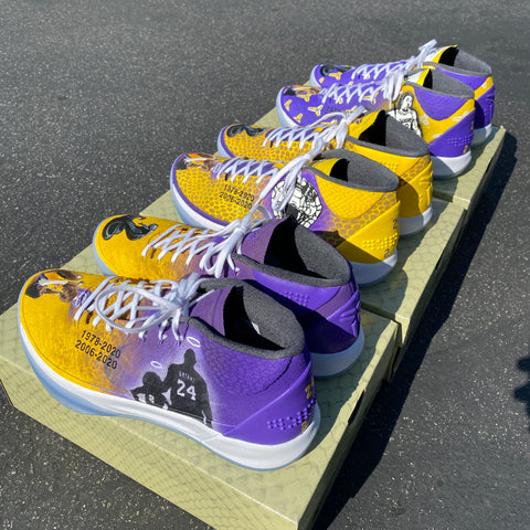 Custom Painted Kobe Bryant Sneakers