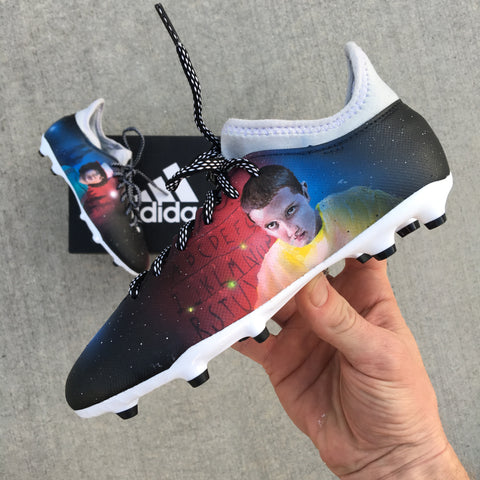 Custom Hand Painted Stranger Things Adidas Soccer Cleats