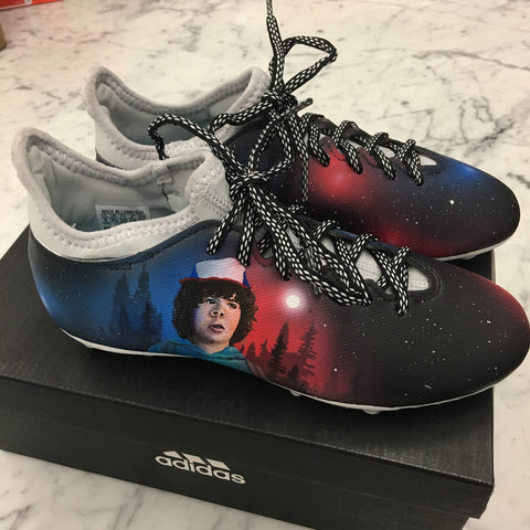 Custom Hand Painted Stranger Things Adidas Soccer Cleats