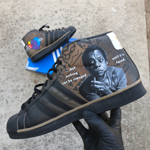 Custom Painted Black History Month Adidas