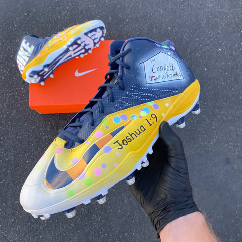 Hand Painted Football Cleats