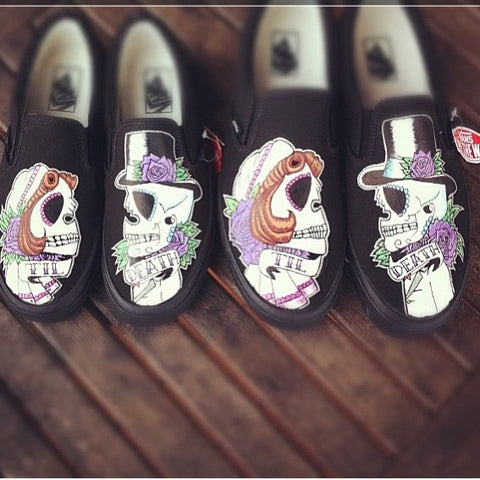 Custom Painted Halloween Shoes