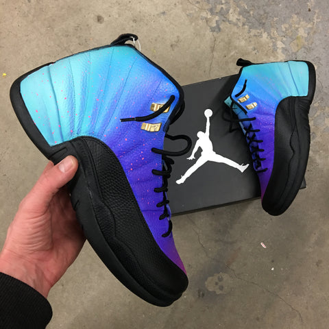 Custom Painted Jordan 12, Custom Painted Jordan Sneakers