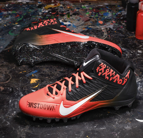 Custom Painted Nike Football Cleats