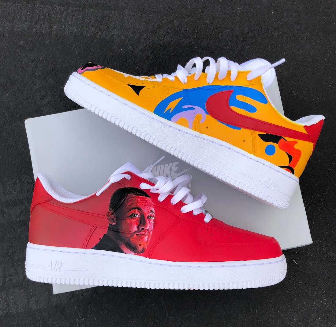 air force 1 hand painted