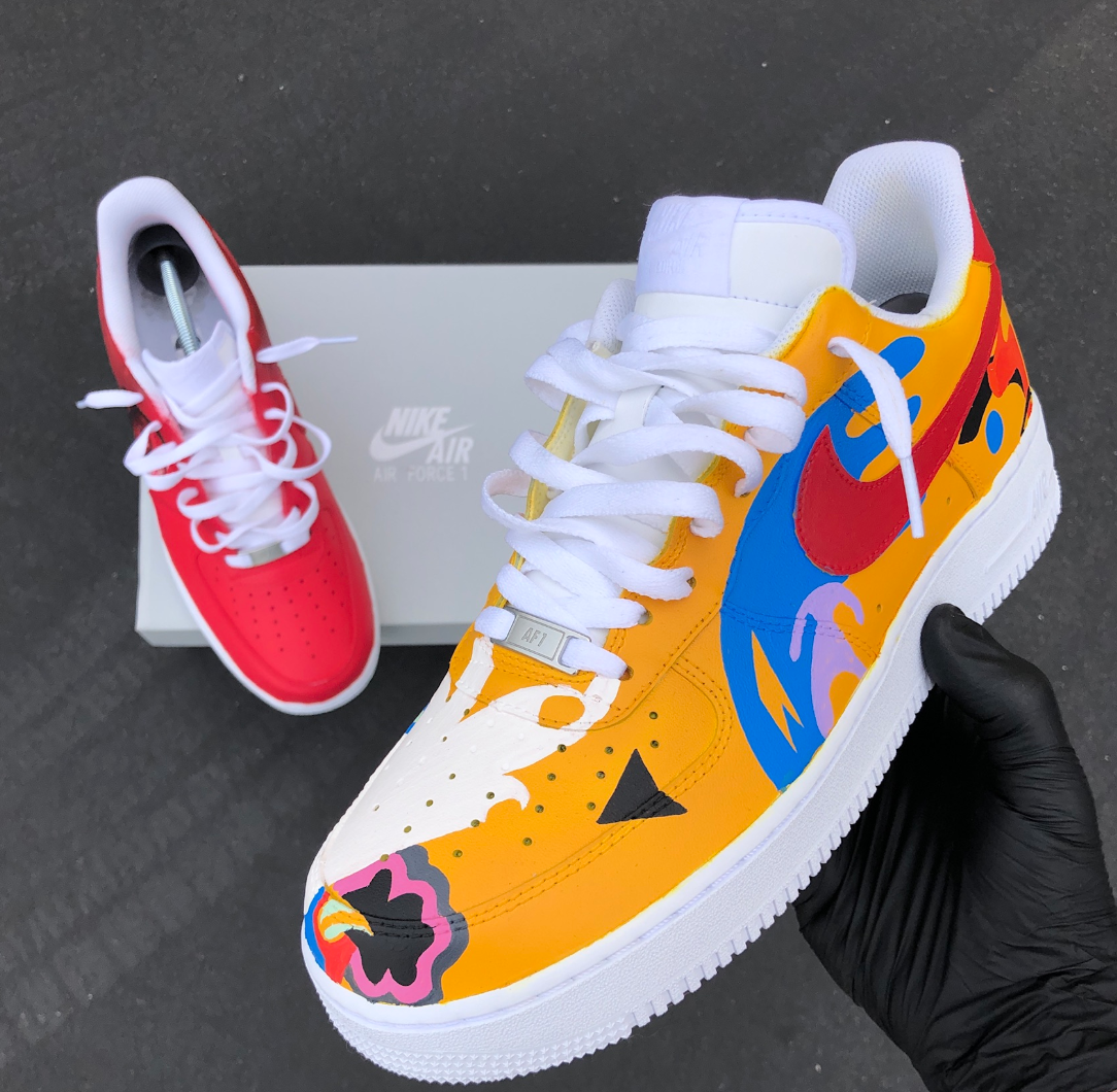Custom Hand Painted Mac Miller Air Force 1's Limited