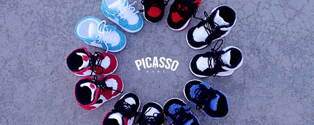 PICASSO babe baby crochet shoes
