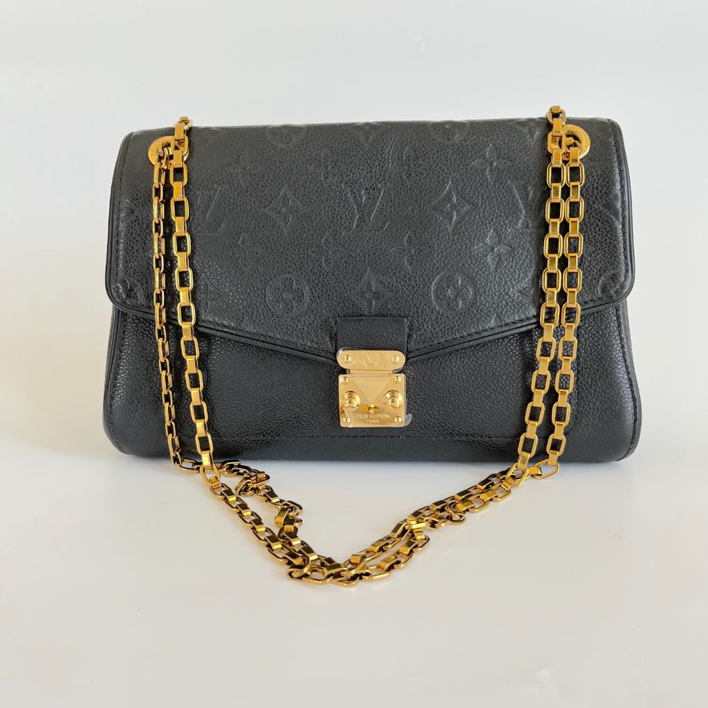 Louis Vuitton Midnight Blue Monogram Empreinte St Germain MM Bag