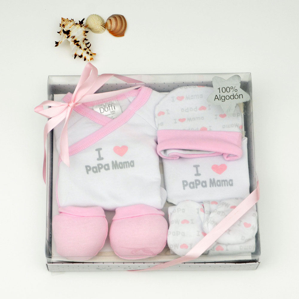 Conjunto regalo recien nacido bebe Primeras hospital JuliayMateo