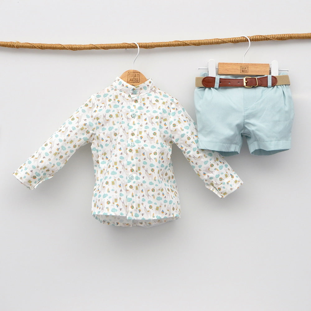 China Carne de cordero Ambiente Conjunto vestir niño pantalon y camisa Tienda online bebes – JuliayMateo