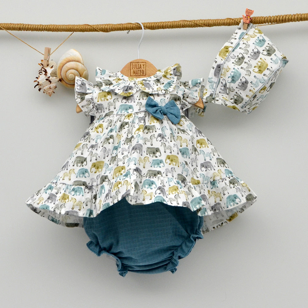 carga Latón Recordar Vestido para bebe niña con capota y braguita | Ropa de Bebe Online –  JuliayMateo