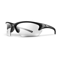 Quest Safety Glasses, Black Frame w/Clear Lenses