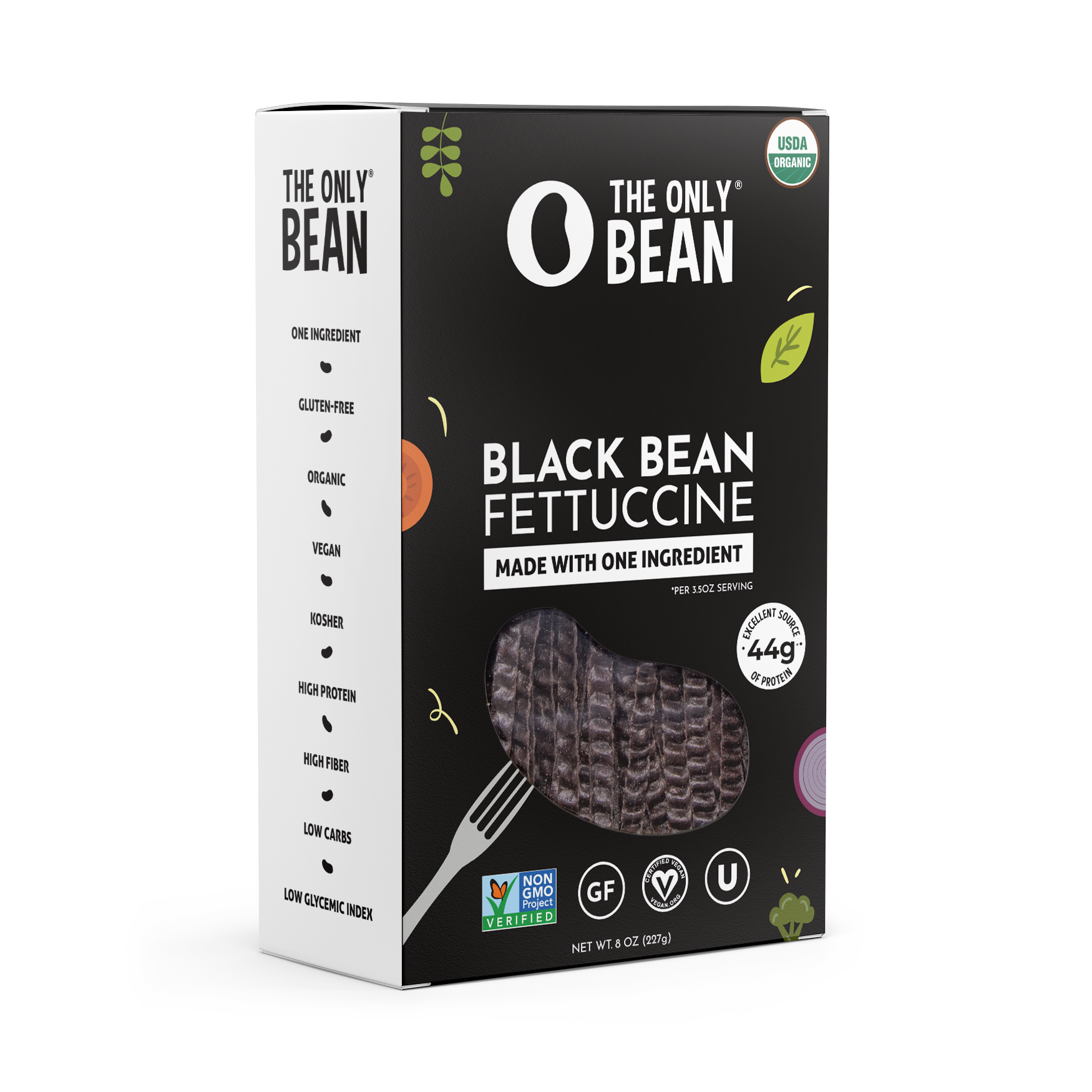 Organic Black Bean Fettuccine Pasta | The Only Bean