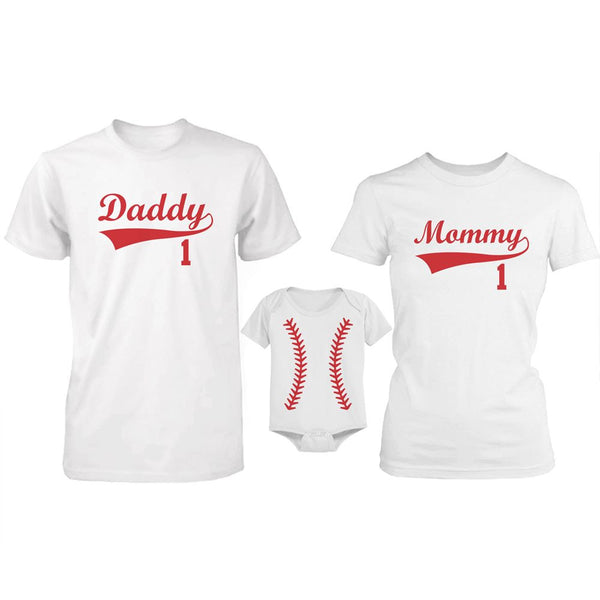mom and dad baseball shirts