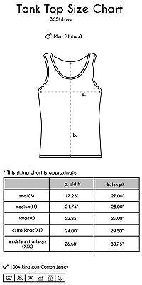 men's tank top size chart