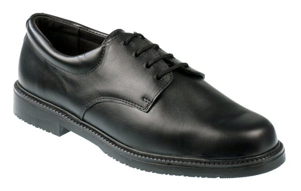 plain black leather school shoes