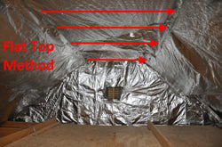flat top radiant barrier installation method