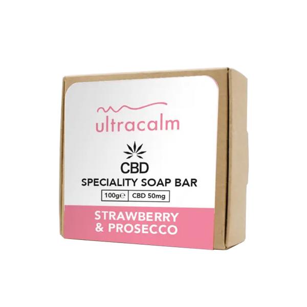 Ultracalm 50mg CBD Soap 100g- Raspberry & Gin