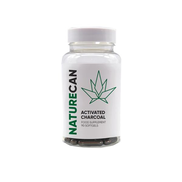 Naturecan Activated Charcoal Capsules - 90 Caps x 1000mg