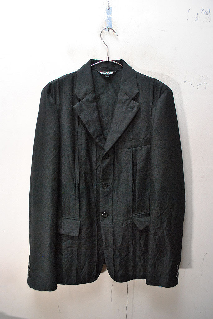 季節感秋ダック生地切り返しジャケット　COMME des GARCONS