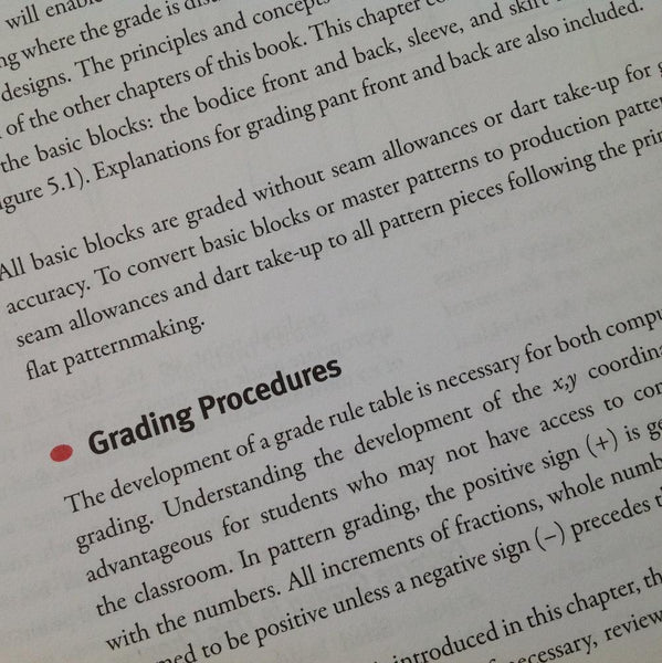 concepts of pattern grading review