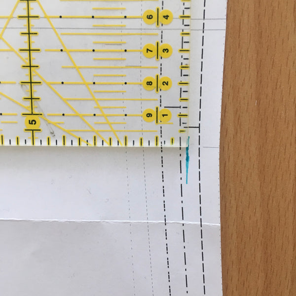 How to mark the stitch line and to measure the finished garment size