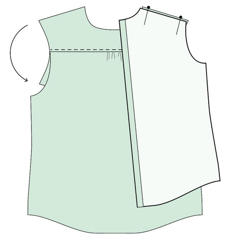 how to sew a shirt yoke tutorial