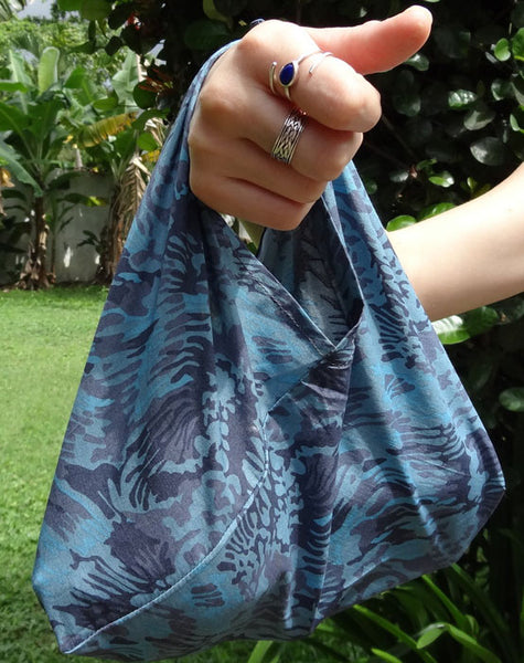 Tsuno Tie Bag PDF sewing Pattern and video tutorial - knitting project bag - bento bag pattern - azuma