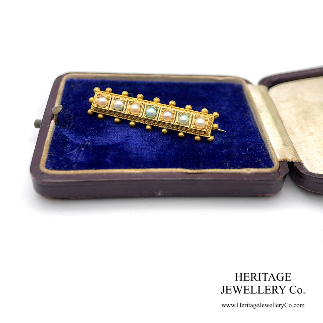 Antique Pearl Brooch (15ct gold)