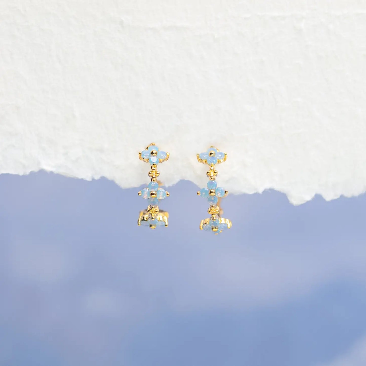 Blue Blossom Love Hoops