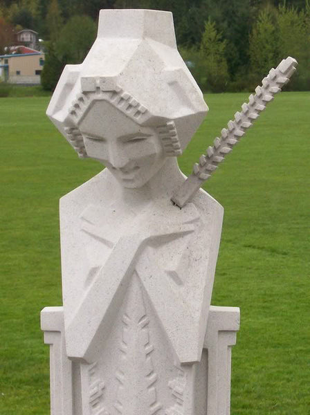 Frank Lloyd Wright Full Size Sprite Sculpture with Sceptre | Maclin Studio