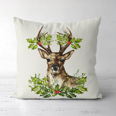 deer throw pillow