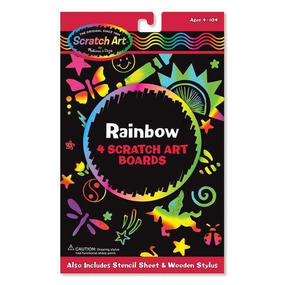 melissa and doug rainbow mini scratch art notes