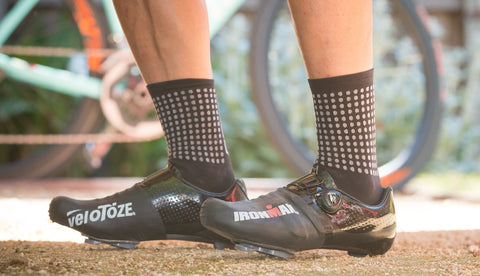 Ironman branded veloToze Toe Covers