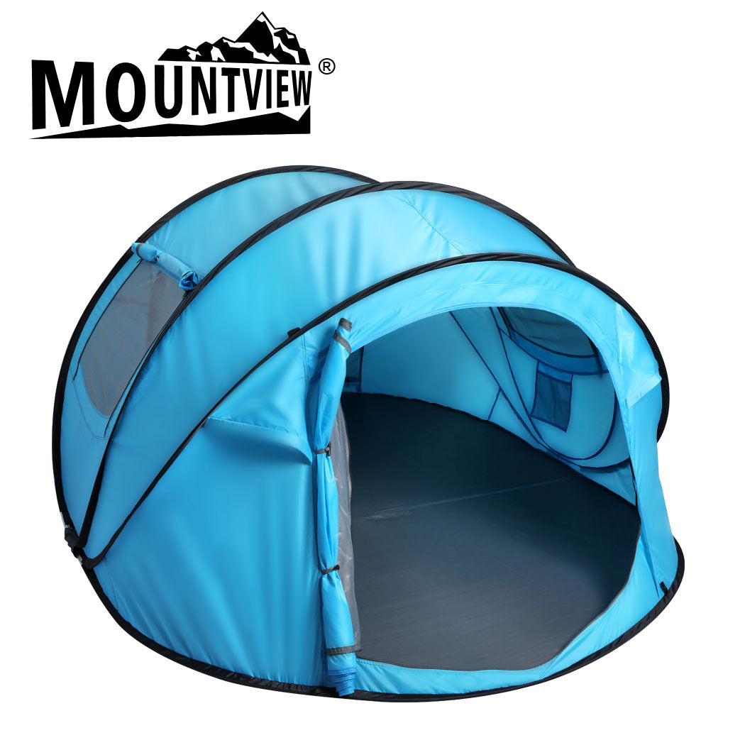 Mountview Pop Up Camping Tent Beach Outdoor Family Portable 4 Pe