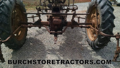 Farmall C tractor rear cultivator setup