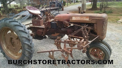 Farmall C tractor  with  C254 cultivator front right