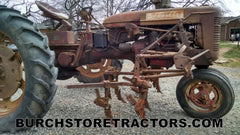 Farmall C tractor with C254 cultivator right side