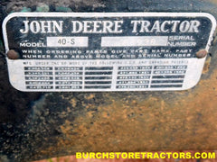 john deere salvage 40s tractor