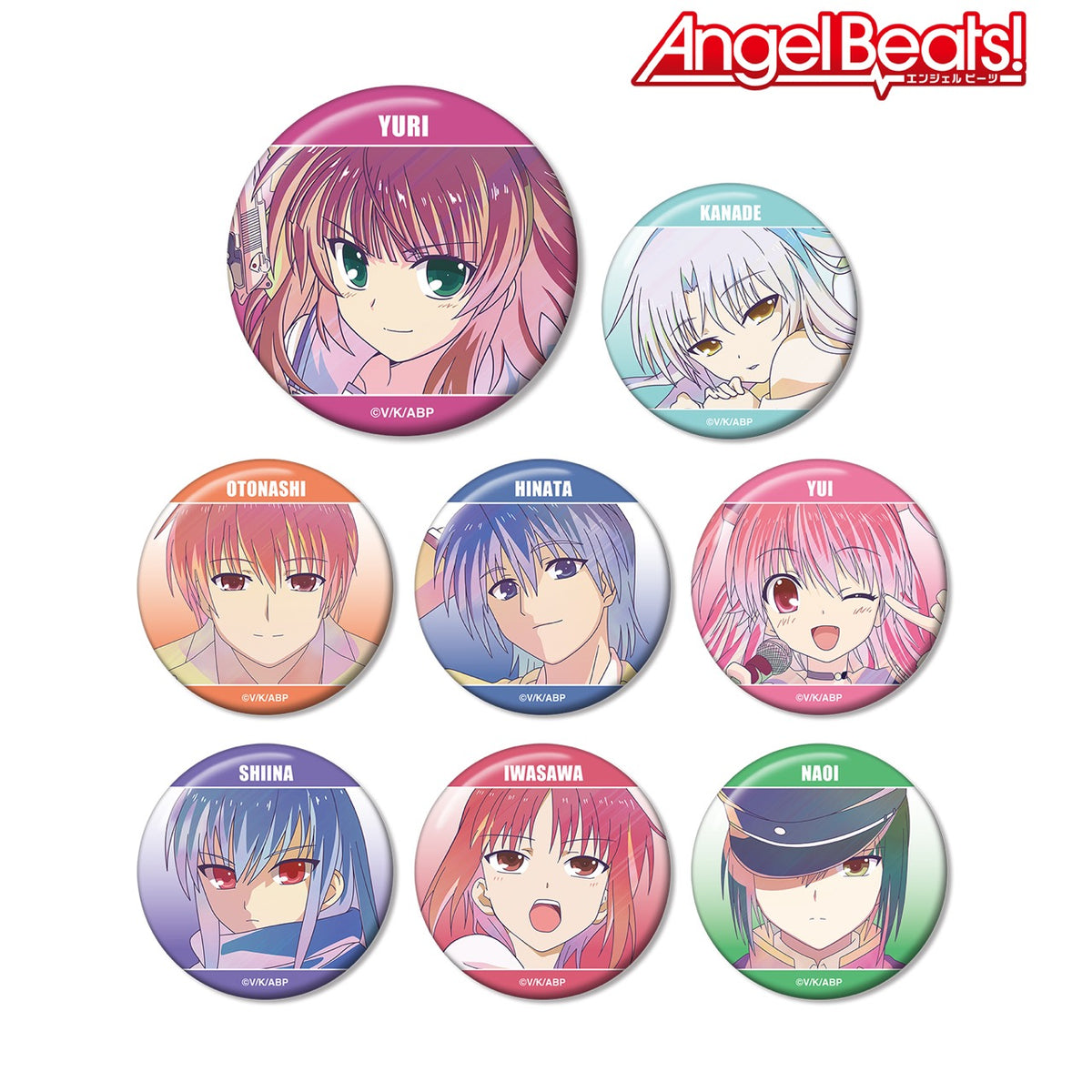 ポイント5倍 Angel Beats!100mm缶バッジ全4種セット | tatihome.com