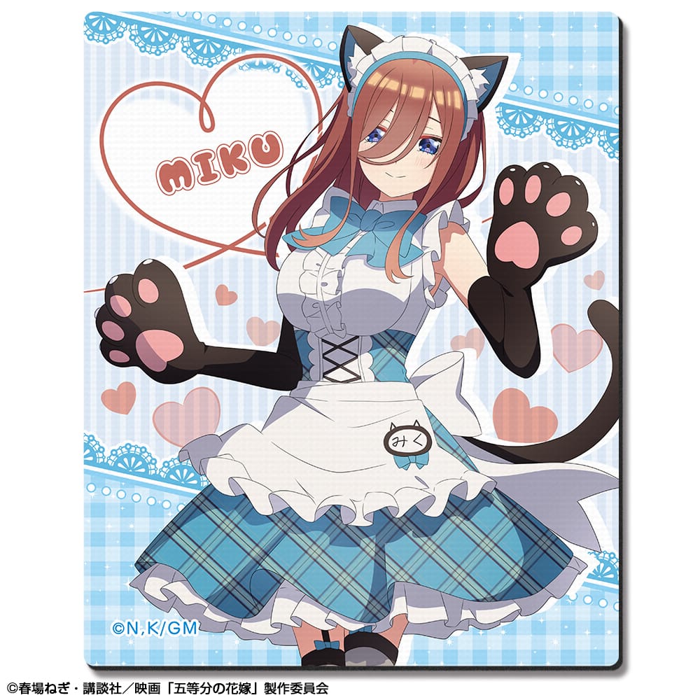 返品可 α1 五等分の花嫁 猫耳&メイド 中野 三玖 スリーブ&プレイマット