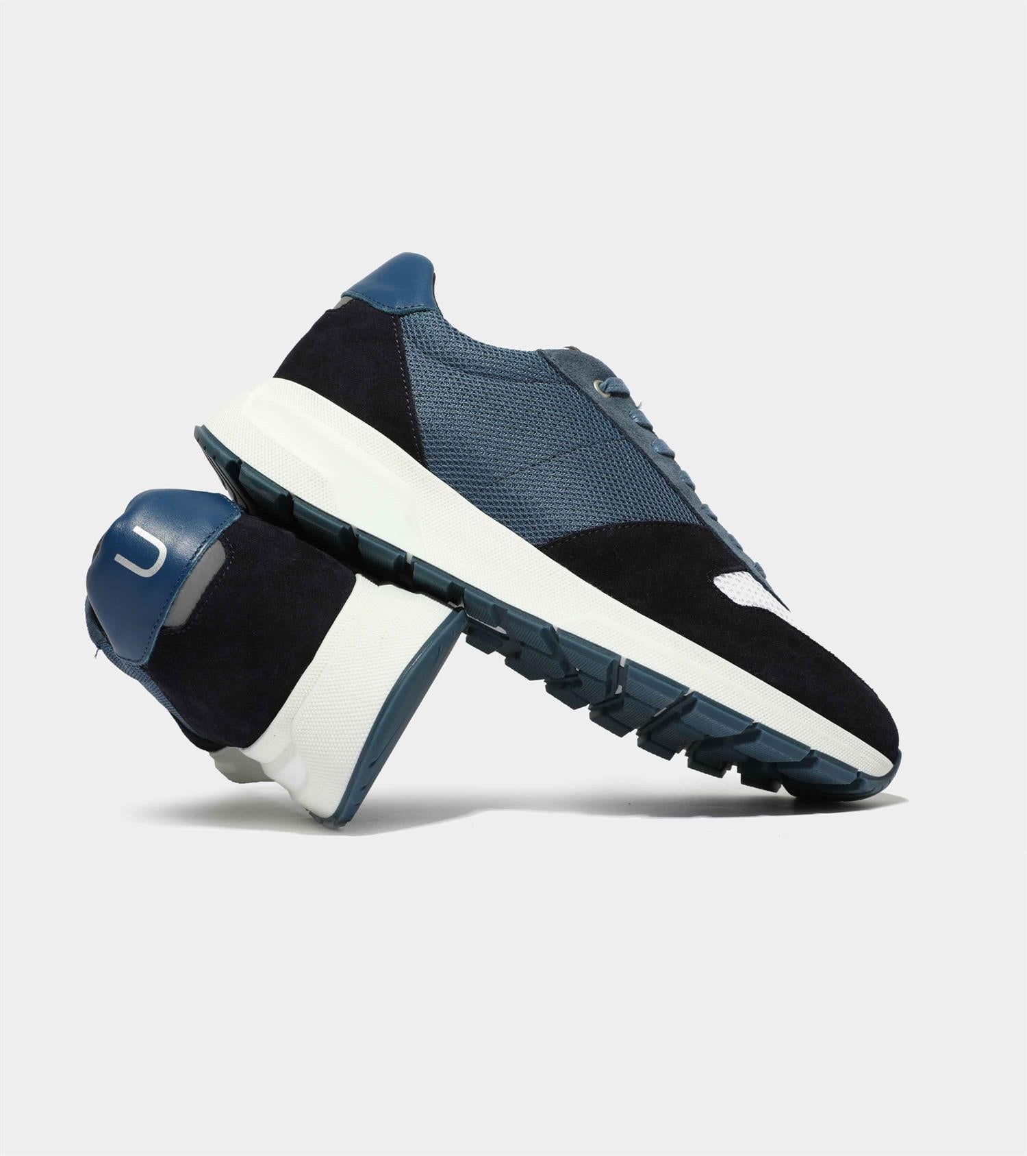 UHF04 RUNNER  | NAVY SUEDE MESH