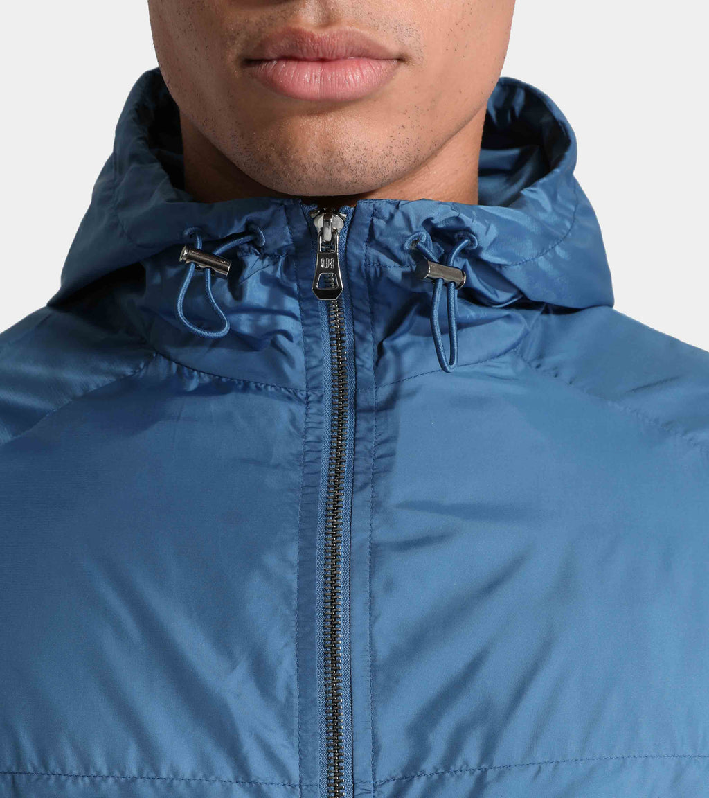 UH01 WINDBREAKER  | STEEL BLUE NYLON