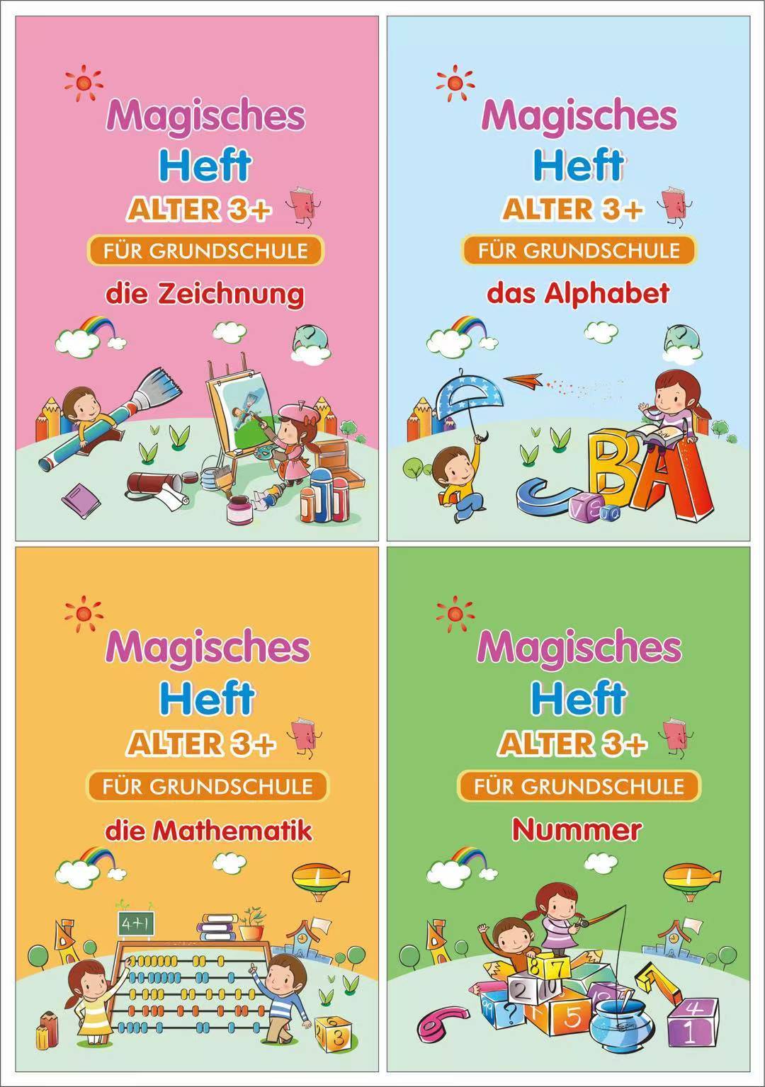 A Magisches Kalligraphie-Heft magisches Schreibpaste-Kindergartengeschenk für Studentenkunstbedarf 