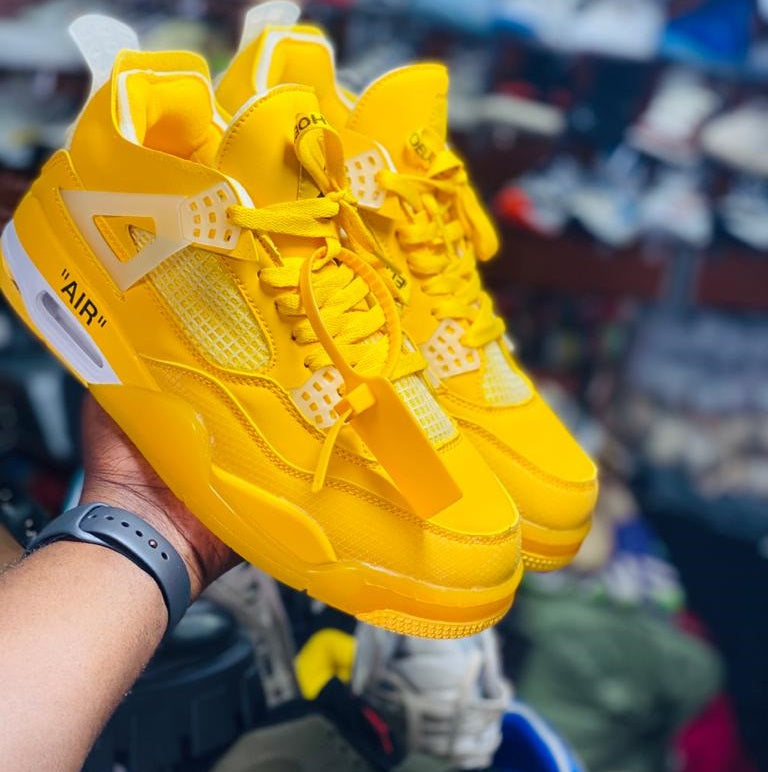 custom yellow jordans