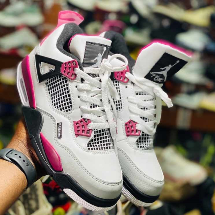 custom jordan 4 pink